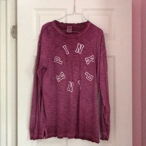 Pink Long Sleeve T Shirt